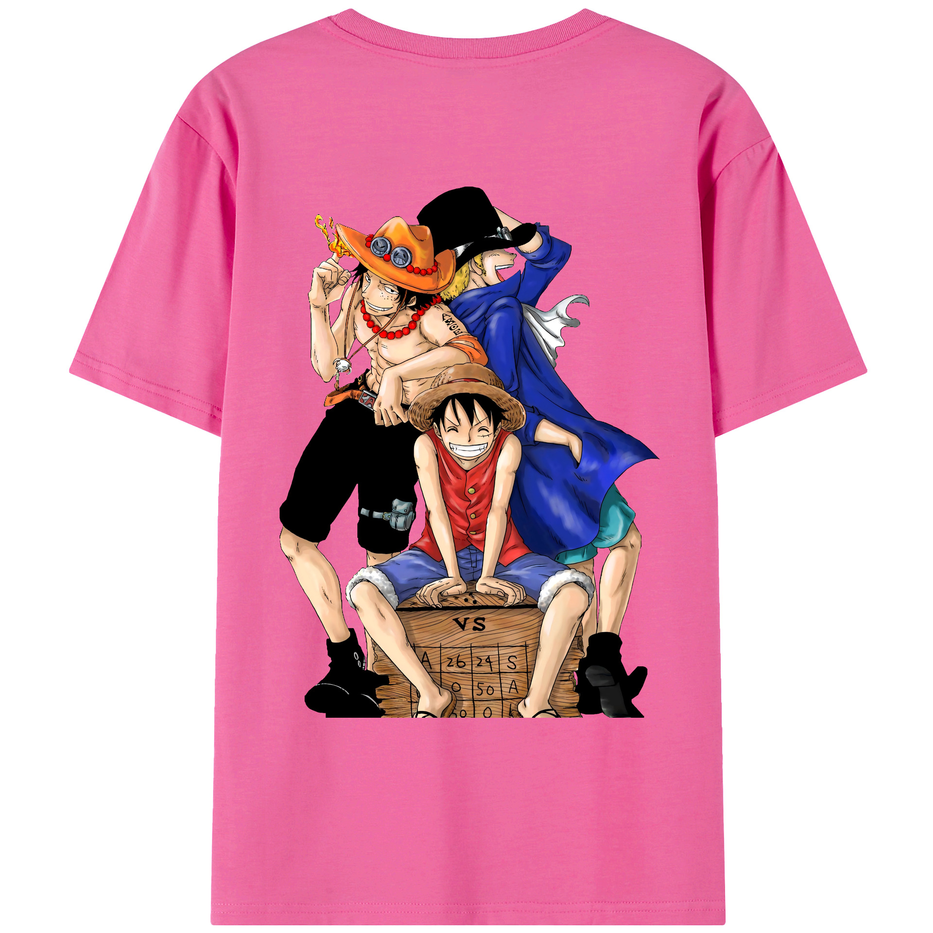 ワンピース モンキー・D・ルフィ ONE PIECE Monkey D. Luffy レディース半袖Tシャツ(バックプリント)